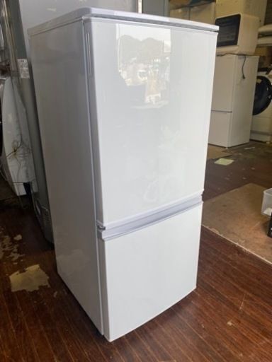 福岡市内配送無料　シャープ 137L 2ドアノンフロン冷蔵庫 keyword キーワードホワイト SJ14E5KW