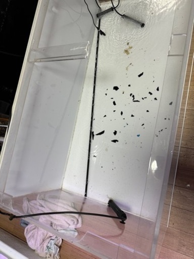 120cm アクリル水槽 早期引取りでヒーターと蓋をお得な値段にします！