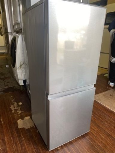 福岡市内配送無料　2021年式　冷蔵庫 ブラッシュシルバー AQR-13K-S [2ドア /右開きタイプ /126L] [冷凍室 46L]