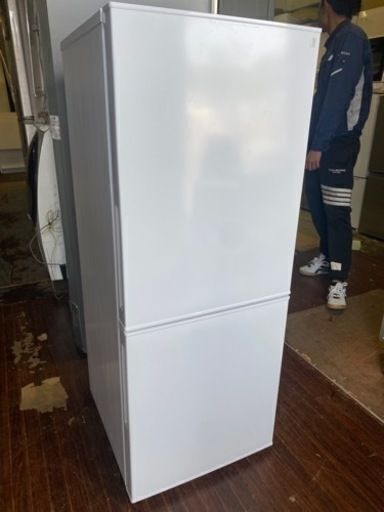 福岡市内配送設置無料　2023年式　140L 霜取り不要 2ドア冷蔵庫 WH(NTR-140)