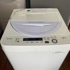 福岡市内配送設置無料 シャープ 全自動洗濯機 5.5kg バイオレット ES-GE5A-