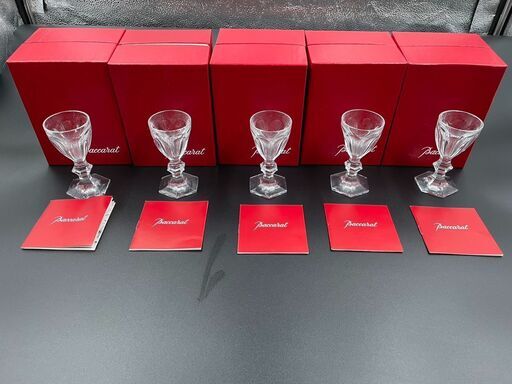 【決まりました】【極美品ほぼ未使用】Baccarat バカラ ワイングラス アルクール 5客セット