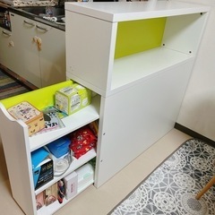 【ネット決済・配送可】【16日まで】IKEAの収納棚 キッチン間...