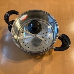 IH対応 22cm ステンレス製蒸し鍋