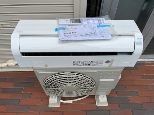 ★美品★2022年製！HITACHI 日立 白くまくん ルームエアコン RAS-D22M RAC-D22M おもに6畳用 リモコン付 保証書付 ②