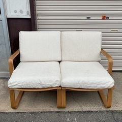 無印良品 リビングでもダイニングでも使えるソファチェア 2Pソファ 