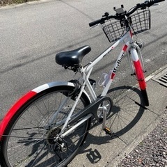 自転車　27インチ　6段変速　オートライト