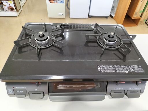 ★ジモティー割有★　リンナイ　都市ガス用　ガスコンロ　KG67BK　２０１９年製　IK-470