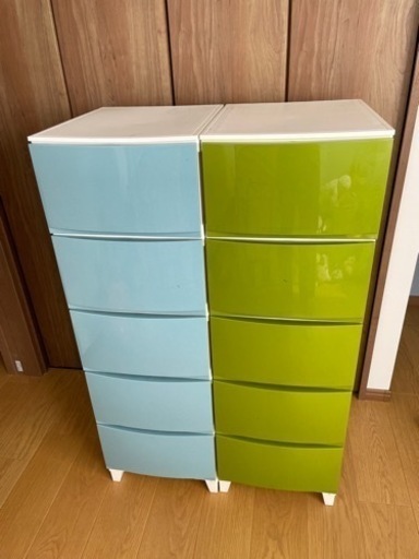 5段収納ケース　２個