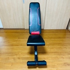 【FITMATE】トレーニングベンチ 腹筋 折り畳み ブラック ...