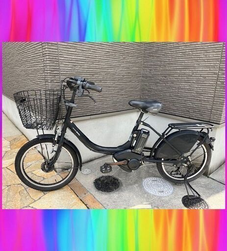 バッテリーほぼ新品！8.7AhYAMAHA　ヤマハ　パスバビー　 電動自転車　電動アシスト自転車　子供乗せ　3人乗り　20インチ　030110