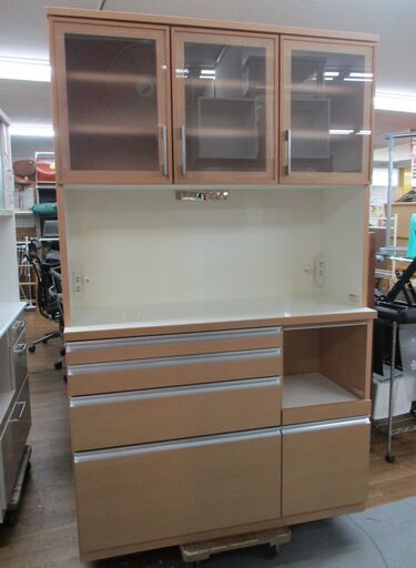 R488 河口家具製作所 キッチンボード、食器棚、幅120cm Used・綺麗