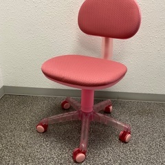 イス　ピンク　勉強机用椅子　チェア