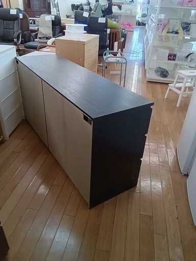 ★ジモティ割あり★ IKEA チェスト ブラック H77×D48×W160 クリーニング済み TK1754