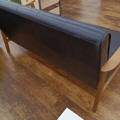 ☆ジモティ割あり☆ ソファー二人掛け ブラック H68×D60×W135 クリーニング