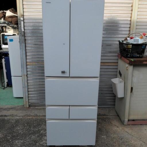 ３月目玉商品！　TOSHIBA　6ドア　冷凍冷蔵庫　GR-J510FV(ZW)　508L　2016年式　100V　50/60hertz