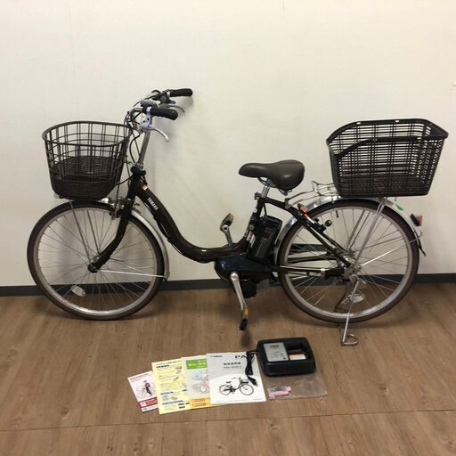 定価146,300円 24インチ YAMAHA PAS SION-U PA24SU 電動アシスト自転車 バッテリー12.3Ah 20秒1点滅/30秒4点灯 充電器 説明書 パス シオン