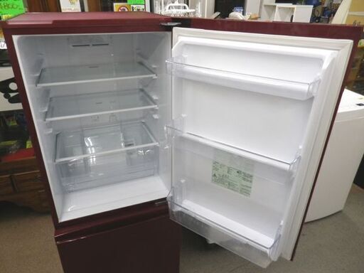 西岡店 冷蔵庫 184L 2017年製 アクア AQR-18F ルージュ 2ドア AQUA 赤