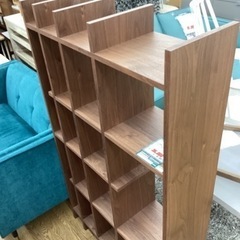 KC-1【新入荷　アウトレット】志岐インテリア　NOKO ハイシェルフ　ブラウン