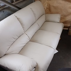 美原店　ニトリ背もたれ脱着式ソファ　家具 ソファ 3人掛けソファ