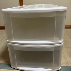 家具 収納家具 収納ケース　2個