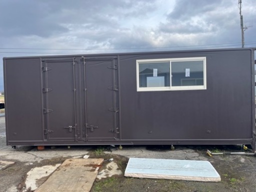 改装コンテナ バイク置き場、一時待避場所、貯蔵庫、作業場等用途様々