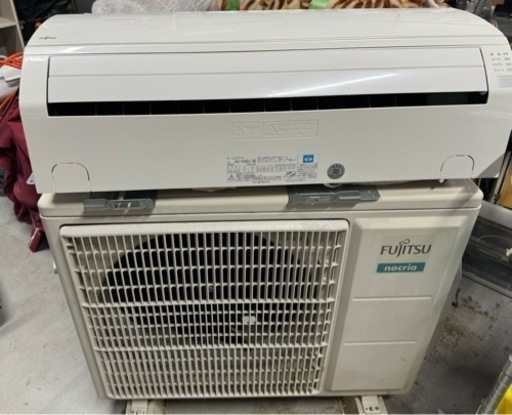 【2】FUJITSU インバーター冷暖房エアコン 「ノクリア」 主に2019年製 14畳用 4.0kW AS-V40J-W 0301-22