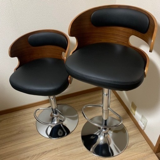 カウンターチェア2脚セット 美品！ 家具 椅子 ハイチェア