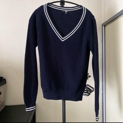 【ユニクロ】 コットンカシミヤクリケットセーター
