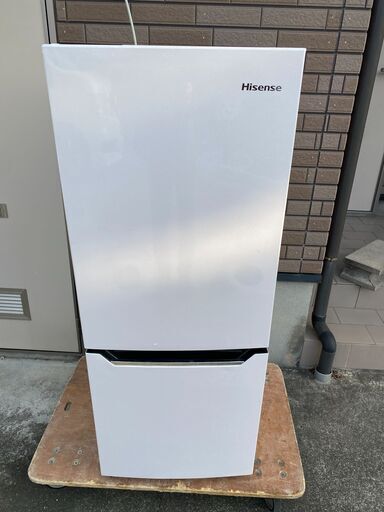 【糸島市内 配送無料】　HR-D15A 冷蔵庫 パールホワイト  2ドア /右開きタイプ  2018年製　150L  40108-1-005