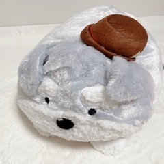 シュナウザーぬいぐるみ　いぬぬいぐるみ　クッション