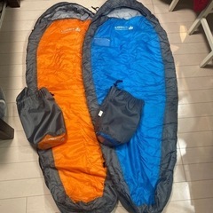 キャンプ用品　ジュニア用寝袋　2個