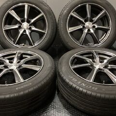 【DUNLOP ENASAVE EC300+ 215/60R17】夏タイヤ【Lodifa XT7 17インチ 7J5HPCD114.3+48】エスティマ C-HR等　(VTH879)