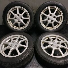 【BS BLIZZAK VRX 155/65R14】スタッドレス【ダイハツ 純正ホイール 14インチ 4.5J4HPCD100+45】19～20年製 タント ムーヴ等　(TH051) 