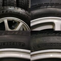 【BS BLIZZAK VRX 155/65R14】スタッドレス【ダイハツ 純正ホイール 14インチ 4.5J4HPCD100+45】19～20年製 タント ムーヴ等　(TH051) 