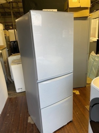 福岡市内配送無料　東芝 TOSHIBA GR-E38N-SS [ノンフロン冷凍冷蔵庫 (375L・右開） 3ドア ブライトシルバー]