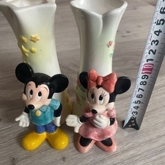 
ビンテージ　ミッキーマウス　ミニーマウス　生活雑貨花瓶ビンテージ