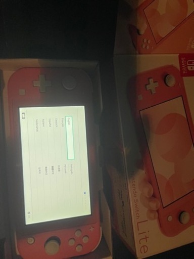 Switch ライト　ピンク　中古購入1日