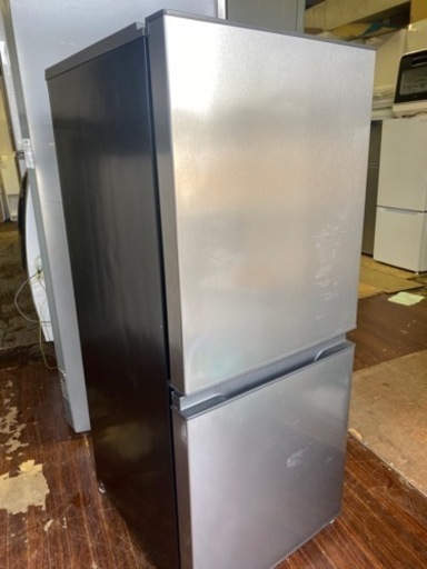 福岡市内配送無料　2023年　冷蔵庫 シルバー AQR-14N-S [幅49.5cm /135L /2ドア /右開きタイプ /