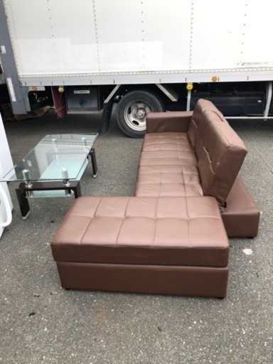 福岡市内配送無料 4人掛けソファ - 3人掛けソファ 