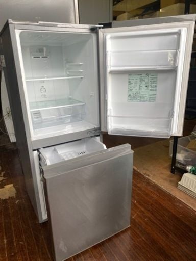 福岡市内配送無料 2019年 AQR-13H-S(ブラッシュシルバー) 2ドア冷蔵庫 右