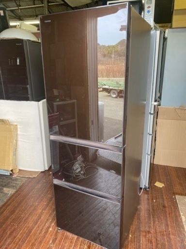 福岡市内配送設置無料　GR-H38SXV-ZT 冷蔵庫 クリアブラウン [3ドア /右開きタイプ /363L]