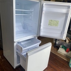 北九州市内配送可能シャープ 137L 2ドアノンフロン冷蔵庫 keyword キーワードホワイト SJ14E5KW 