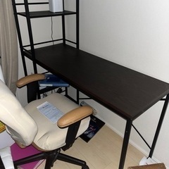 机、勉強机、ダイニングテーブル(ラック付き )