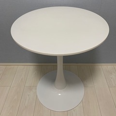 丸テーブル　ホワイト　韓国風　