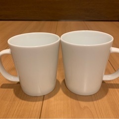 【MUJI 無印良品】白磁マグカップ・2個セット　コーヒーカップ...