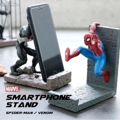 【未使用・美品】スパイダーマン＆ヴェノム　スマートフォンスタンド...