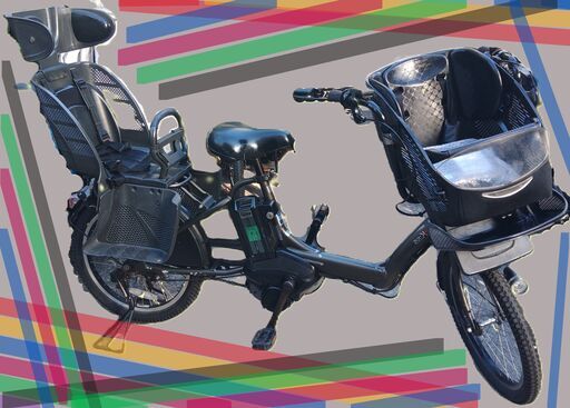 c35お子様と土日も土足のまま、いろいろなタイプのご試乗が可能です。  ️２０インチ、チャイルドシート、３人乗り、２人乗り、１人乗り、電動自転車  安心保障の３カ月・無料交換保証、無料１００日間・点検サービス付き  バッテリーは、新品の９０％以上の性能を保持していて、コンディション良好です。  １回の充電で３０ｋｍ以上の走行が可能です。山手線を半周するくらい走行可能です。  ️オプション無料。後ろチャイルドシートをかごに変更して１人乗りに変更も可能です。  ２０インチ、チャ