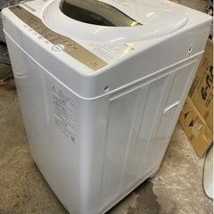 万代店　2020年製★
中古★東芝 5kg 浸透パワフル洗浄で驚きの白さ！Wセンサーで仕上がりキレイ！洗濯機【AW-5G9】