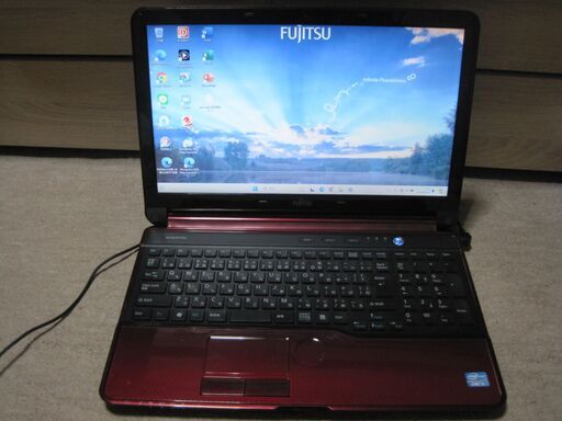 特典あり❗Win11Pro最新バージョン 富士通LIFEBOOK/AH54/G★ガーネットレッド★メモリ8GB★HDD750GB★Blu-ray★Office2021★Webカメラ★Wi-Fi